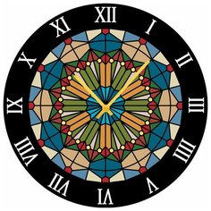 SvS Настенные часы SvS 3502826 Узор витражи СВС