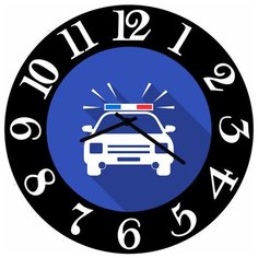 SvS Настенные часы SvS 3502552 Дорожный знак Полиция СВС