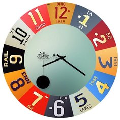 SvS Настенные часы SvS 4002945 Модный рисунок СВС