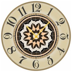 SvS Настенные часы SvS 3002910 Современный узор СВС