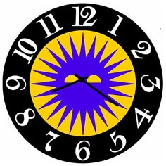 SvS Настенные часы SvS 4002602 Фиолетовое солнышко СВС