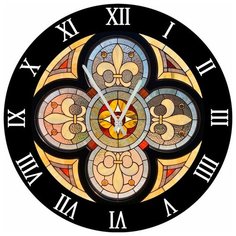 SvS Настенные часы SvS 3502823 Гармоничный узор СВС