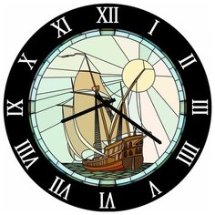 SvS Настенные часы SvS 4002833 Солнце и корабль СВС