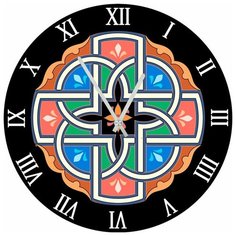 SvS Настенные часы SvS 3502832 Кольца узор СВС