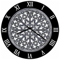 SvS Настенные часы SvS 3002818 Серый узор СВС