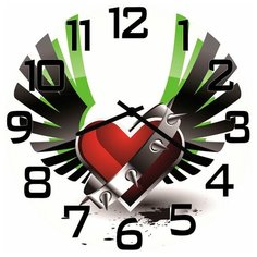 SvS Настенные часы SvS 4002778 Хард сердце СВС