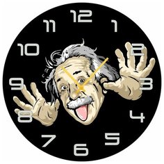 SvS Настенные часы SvS 4002509 Энштейн сошел с ума СВС