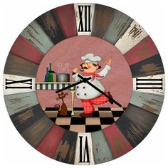 SvS Настенные часы SvS 3502688 Повар готовит СВС