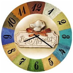 SvS Настенные часы SvS 3002707 Bon Appetit СВС