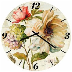 SvS Настенные часы SvS 4002859 Разные цветы СВС