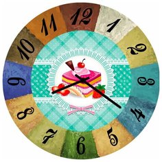 SvS Настенные часы SvS 3002727 Розовый торт СВС