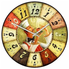 SvS Настенные часы SvS 3501069 Kitchen Повар с чашкой СВС