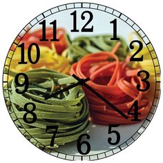 SvS Настенные часы SvS 3501320 Kitchen Разноцветная лапша СВС