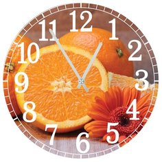 SvS Настенные часы SvS 4001322 Kitchen Апельсины и цветок СВС