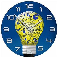 SvS Настенные часы SvS 3001564 Лампочка идей СВС