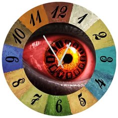 SvS Настенные часы SvS 3502123 The Eye СВС