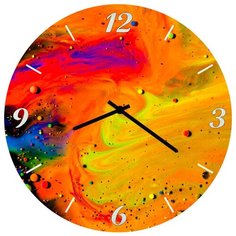 SvS Настенные часы SvS 4001794 Краски с пузырьками СВС