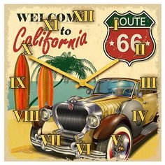 SvS Настенные часы SvS 3001590 Welcome to California СВС
