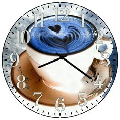 SvS Настенные часы SvS 3001711 Kitchen Чашка капучино абстракция СВС