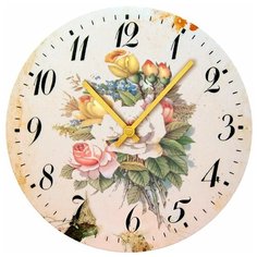 SvS Настенные часы SvS 3501009 Flowers Букет цветов СВС