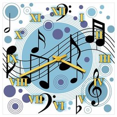 SvS Настенные часы SvS 3501586 Ноты СВС