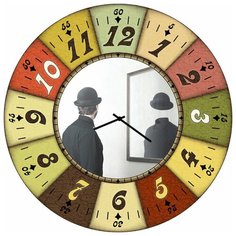 SvS Настенные часы SvS 3002306 Отражение шляпы и костюма СВС