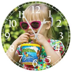 SvS Настенные часы SvS 3001144 Kids Веселая девочка с ведерком СВС