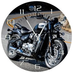SvS Настенные часы SvS 3502018 Мотоцикл на склоне СВС