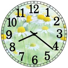 SvS Настенные часы SvS 3501319 Flowers Ромашки СВС