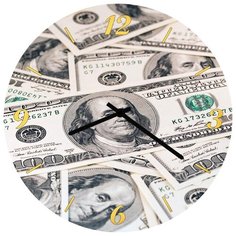 SvS Настенные часы SvS 3001901 100 долларовые купюры СВС