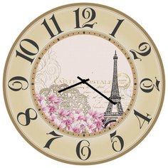 SvS Настенные часы SvS 3502142 Романтичная Эйфелева СВС