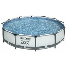 Каркасный бассейн Bestway Steel Pro Max 56418, 366х100 см (фильтр+лестница)