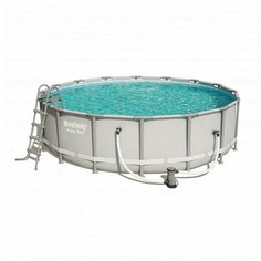 Каркасный бассейн Bestway Power Steel 56451, 488х122 см (комплект)