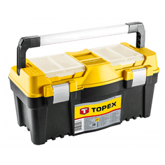 Ящик с органайзером TOPEX 79R128 55x26.5x27 см 22 черный/желтый