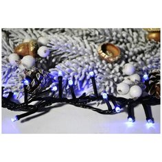 Электрогирлянда светодиодная 5 м 100 лампочек,свечение синее Avrora