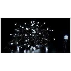 Электрогирлянда светодиодная 5 м 100 лампочек, свечение белое Avrora