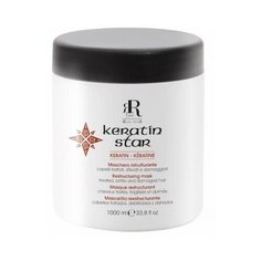 Кератиновая маска для укрепления волос Keratin Star Restructuring Mask RR Line, 1000 мл