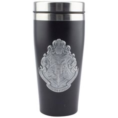 Термокружка Paladone Hogwarts Travel Mug with Metal Badge, 0.45 л черный