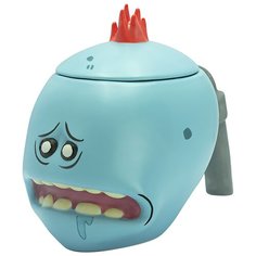 Кружка 3D с крышкой Rick & Morty Mr. Meeseeks 450 ml ABYMUG675