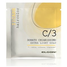 Крем-кондиционер окрашивающий Elgon ICare С/3 Extra Light Gold Экстра светлый золотой, 25 мл