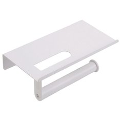 Держатель для туалетной бумаги с полкой для мобильного телефона B1154-W Аквалиния