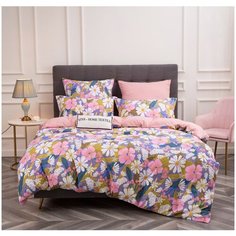 Комплект постельного белья ситрейд CN102, размер евро, сатин (70% хлопок, 30% полиэстер), наволочки 50х70 и 70х70