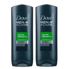 Гель для душа Dove Экстра Свежесть, освежающий "Dove Men+Care", 400 мл, 2 шт