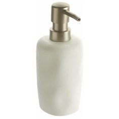 Дозатор для жидкого мыла/Кухонный дозатор/Диспенсер для жидкого мыла/Дозатор, диспенсер для моющего средства/Настольный дозатор 300 мл, полирезин/пластик белый B5632-1 "Айсберг" Raindrops