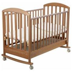 Кроватка Papaloni Джованни (качалка), на полозьях орех светлый