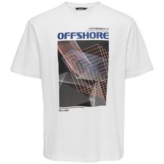 Футболка ONLY & SONS 22018939 размер 52/XL, белый