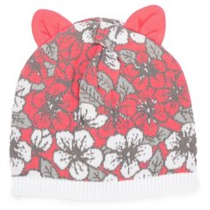 Шапка Marhatter размер 50-52, белый/коралловый