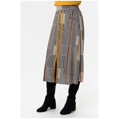 Юбка Y.A.S, размер S/44, коричневый