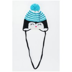 Шапка Marhatter размер 48-50, черный/голубой