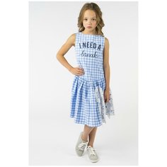 Сарафан MEK размер 12y (152), голубой